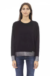 Baldinini Trend Black Wool Women Sweater -   -  Baldinini Trend.